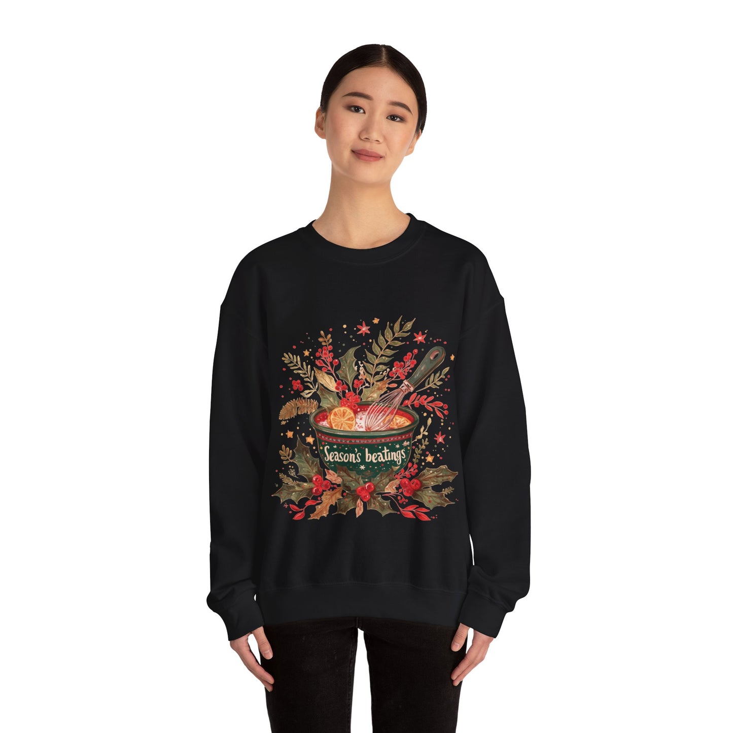 Season's Beatings (Baking) Unisex Heavy Blend™ Crewneck Sweatshirt