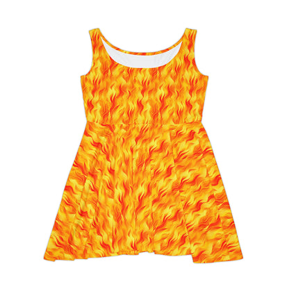 Bring the Heat Women's Skater Dress (AOP)