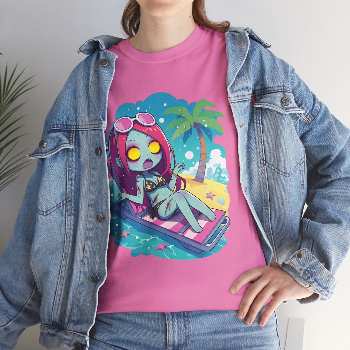 Beach Babe Zombie Unisex Heavy Cotton Tee