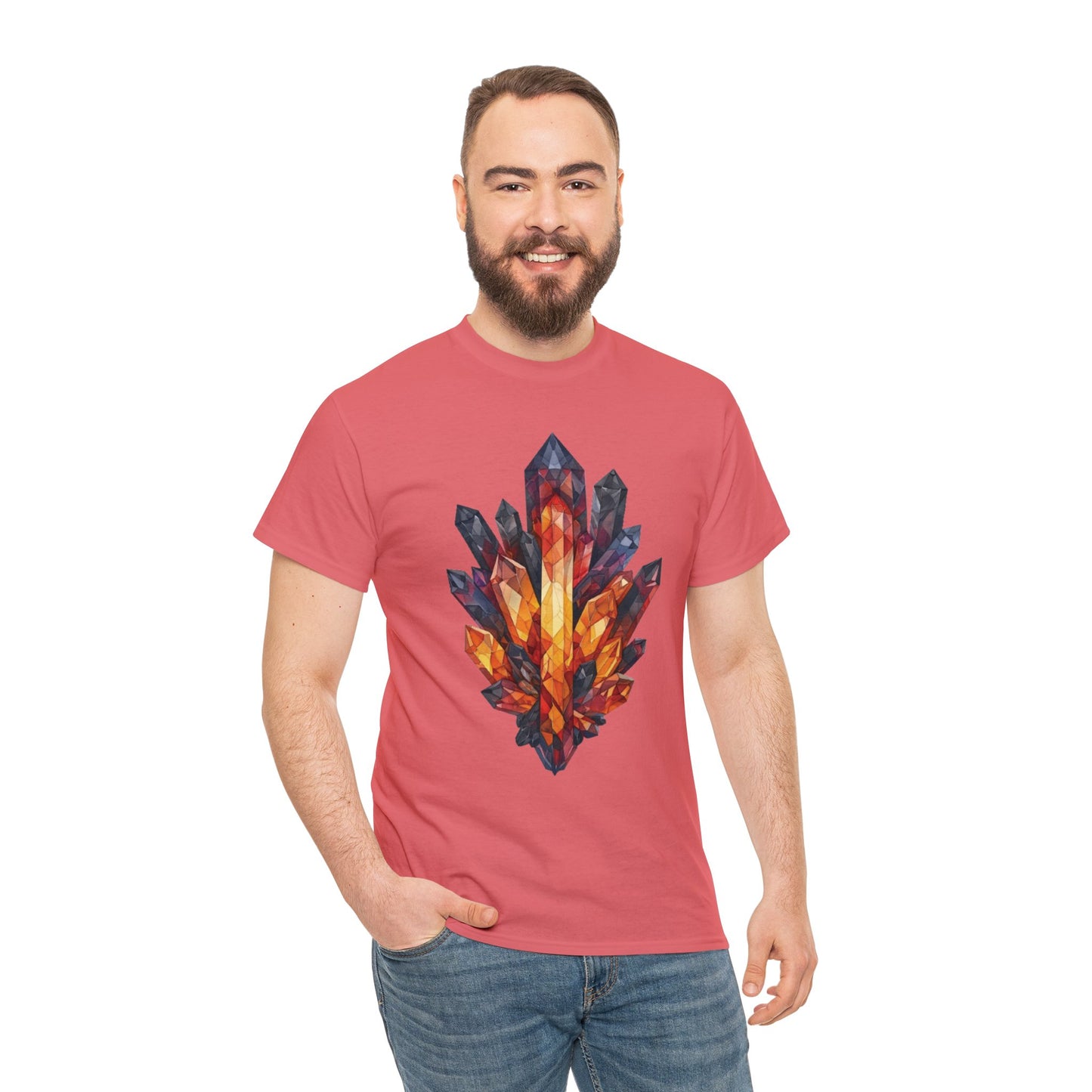 Volcanic Crystal Cluster Unisex Heavy Cotton Tee