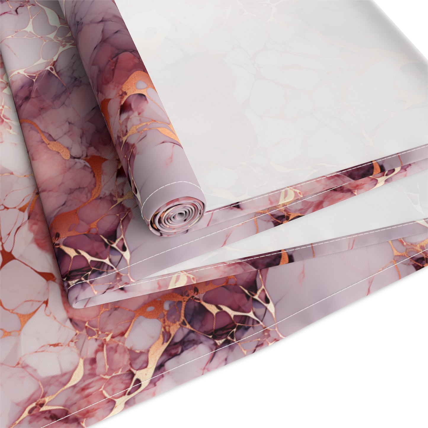 Rose Gold Marble Table Runner (Cotton, Poly)