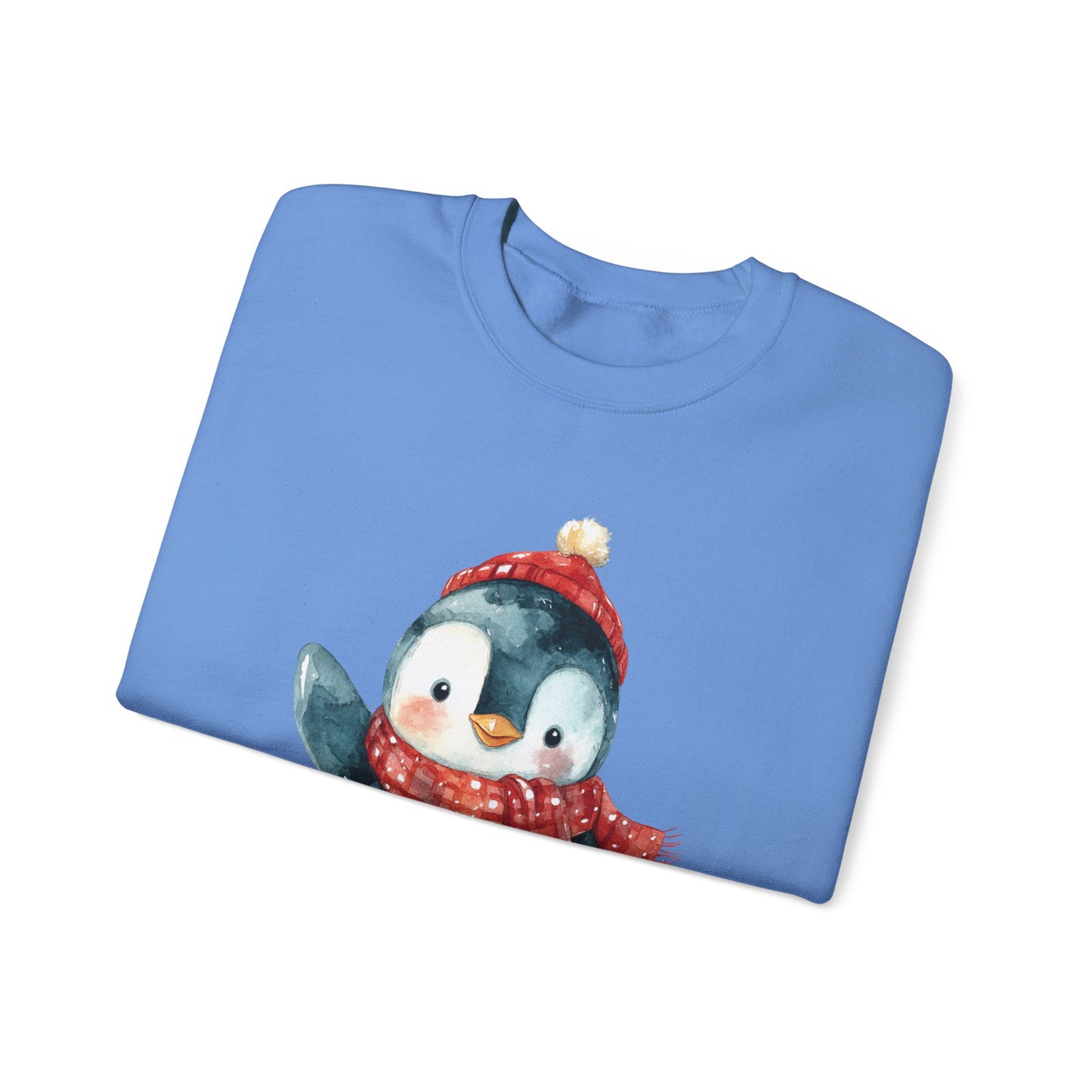 Festive Penguin Unisex Heavy Blend™ Crewneck Sweatshirt