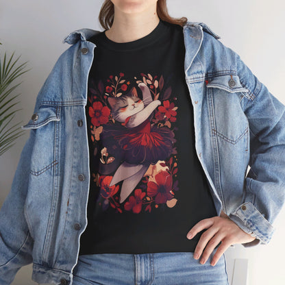Ballet Cat Unisex Heavy Cotton Tee