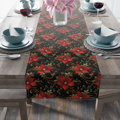 Pretty Poinsettias Table Runner (Cotton, Poly)