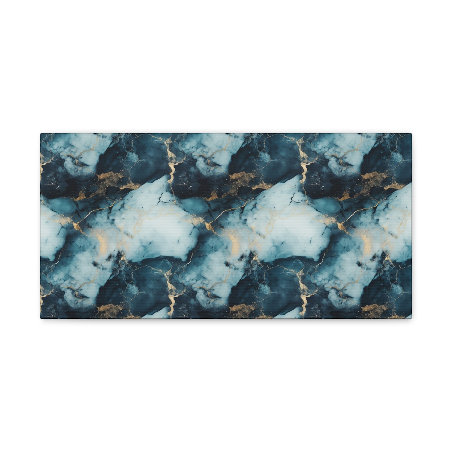Cool Blue Marble Canvas Gallery Wrap