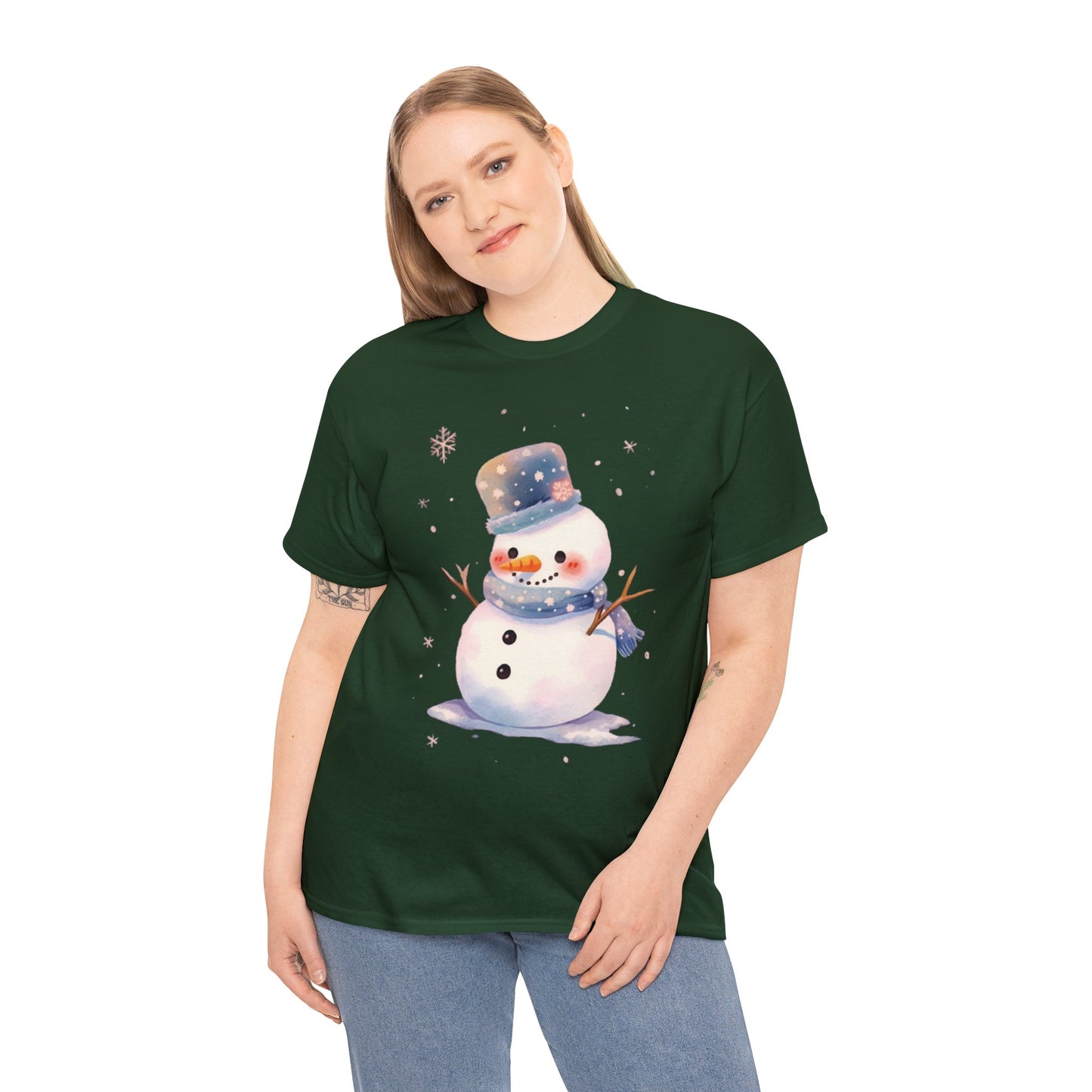 Snowman Unisex Heavy Cotton Tee