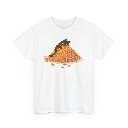 Candy Corn Cat Unisex Heavy Cotton Tee