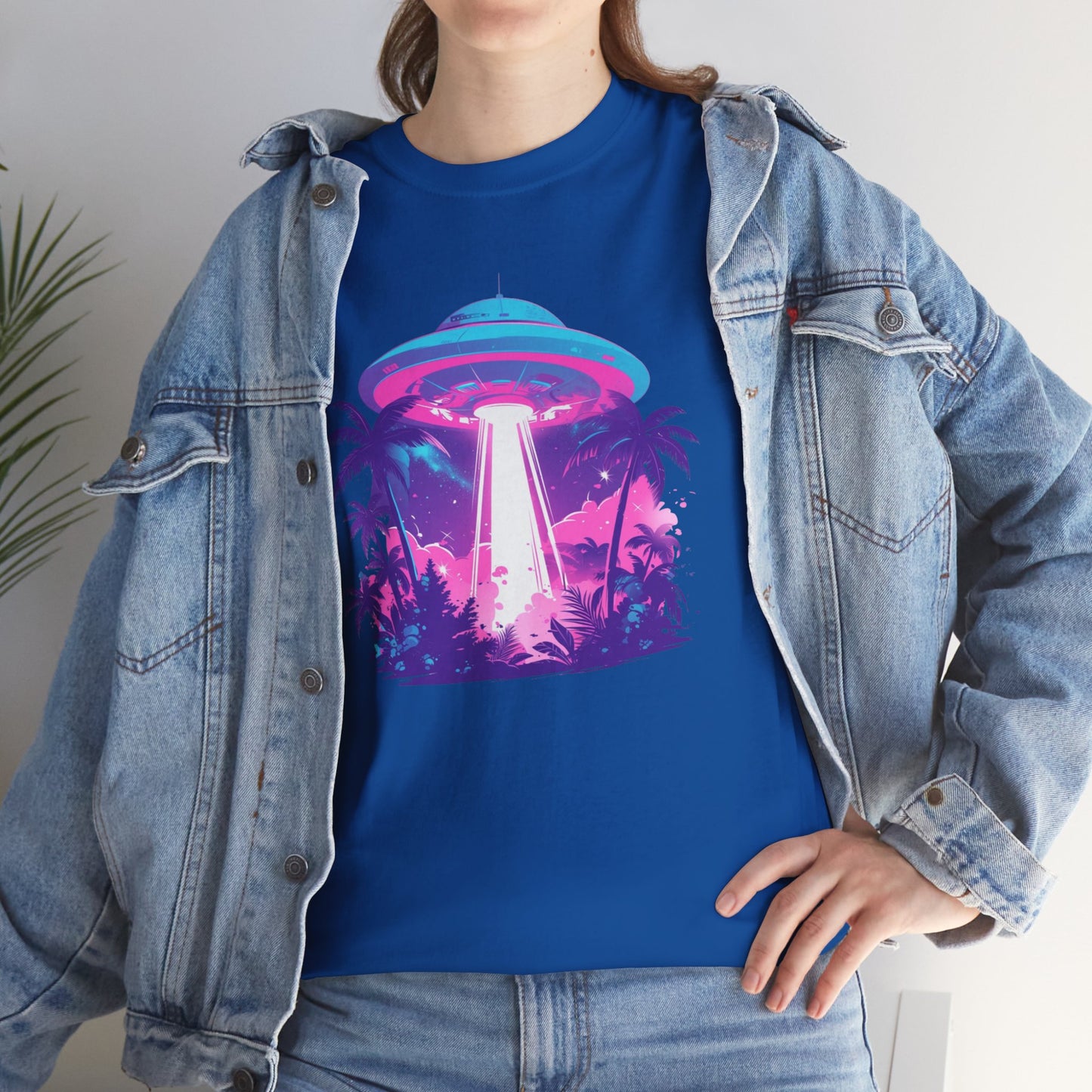 Tropical UFO Unisex Heavy Cotton Tee