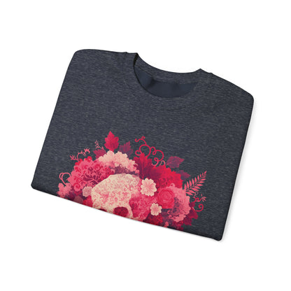 Skull Bouquet Unisex Heavy Blend™ Crewneck Sweatshirt