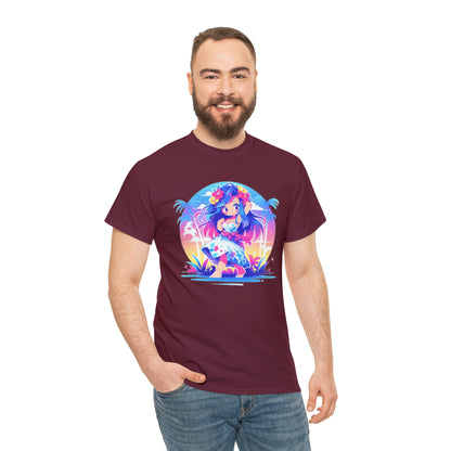 Hula Girl Unisex Heavy Cotton Tee