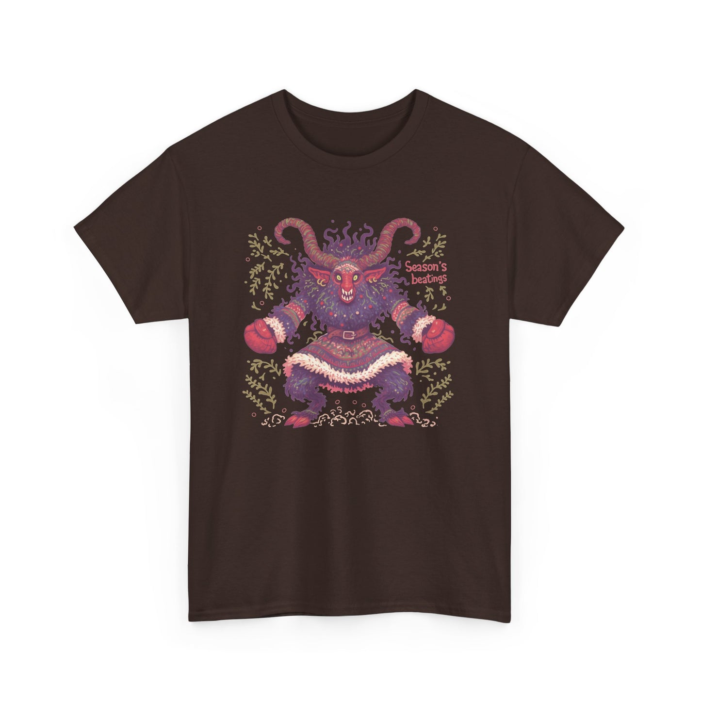 Season's Beatings (Krampus) Unisex Heavy Cotton Tee