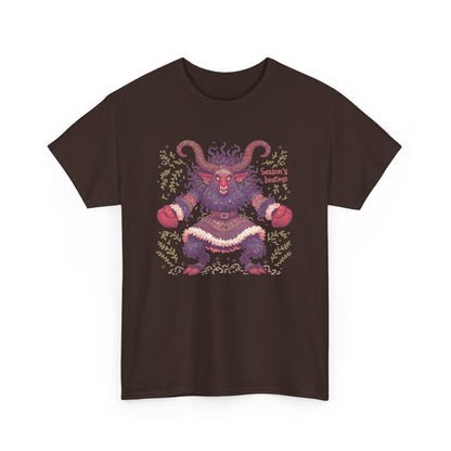 Season's Beatings (Krampus) Unisex Heavy Cotton Tee