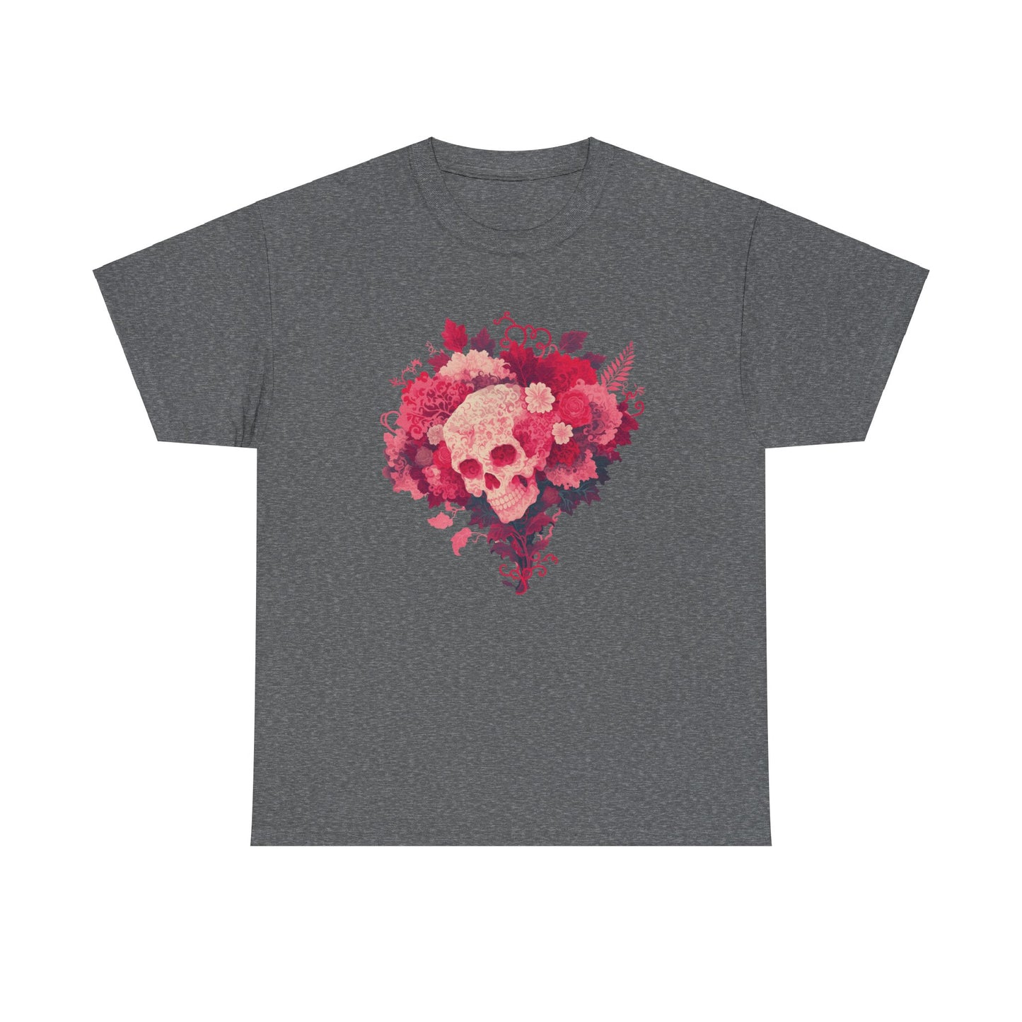 Skull Bouquet Unisex Heavy Cotton Tee