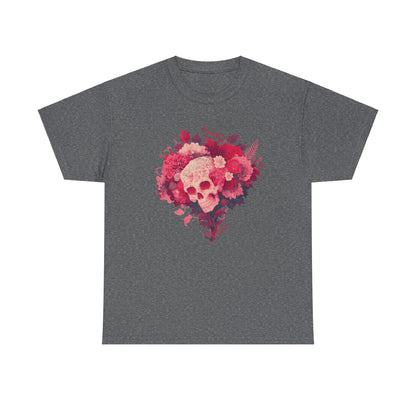 Skull Bouquet Unisex Heavy Cotton Tee