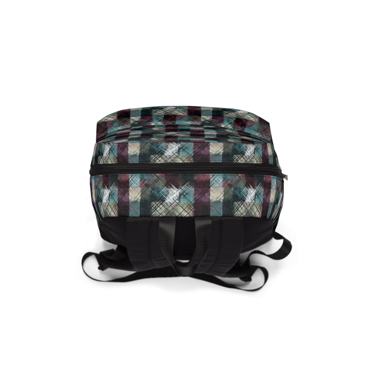Grunge Plaid Unisex Classic Backpack