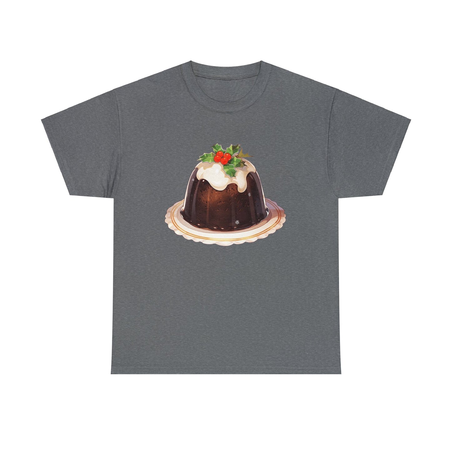 Christmas Pudding Unisex Heavy Cotton Tee