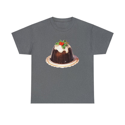 Christmas Pudding Unisex Heavy Cotton Tee