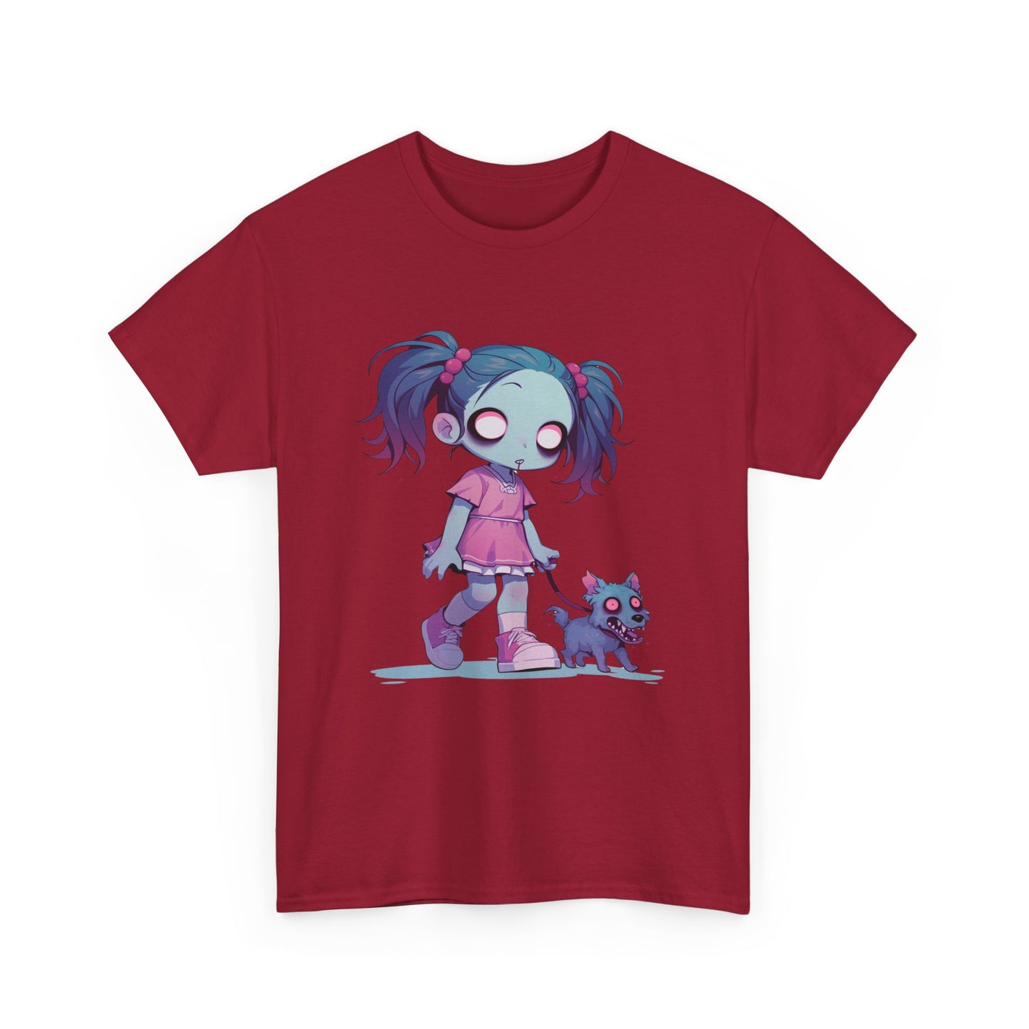 Zombie Dog Walker Unisex Heavy Cotton Tee
