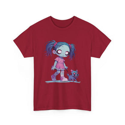 Zombie Dog Walker Unisex Heavy Cotton Tee