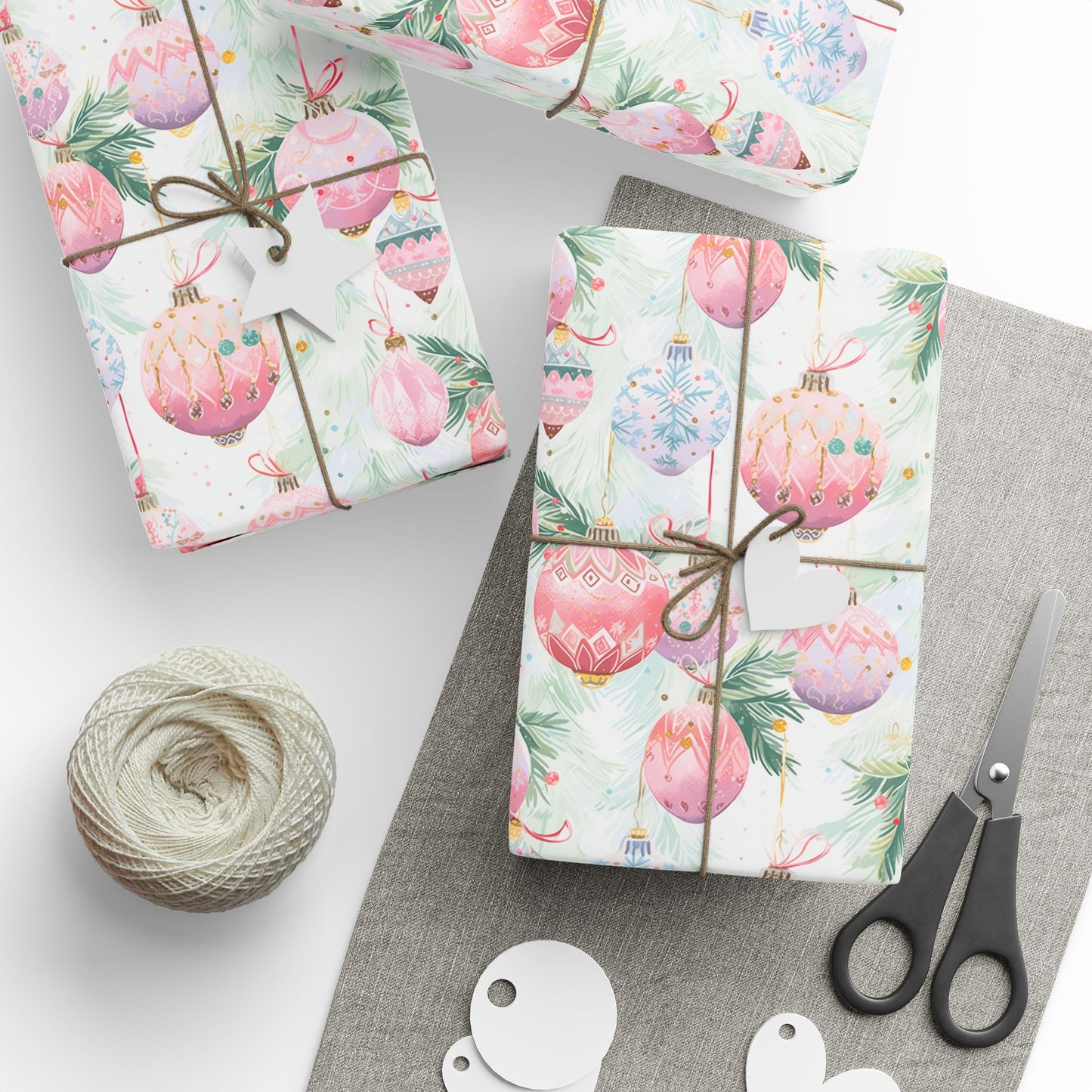 Pastel Ornaments Wrapping Papers