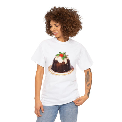 Christmas Pudding Unisex Heavy Cotton Tee