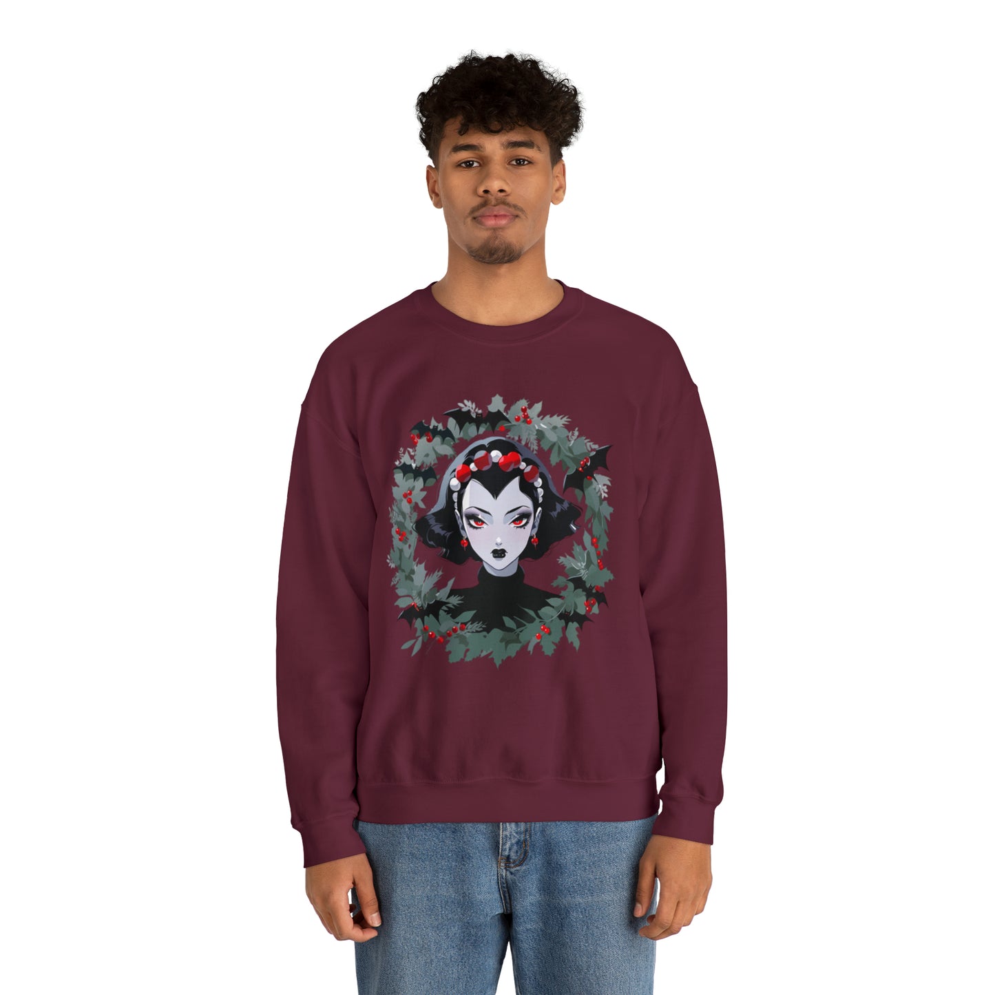 Vampire Wreath Unisex Heavy Blend™ Crewneck Sweatshirt