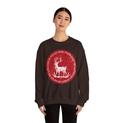 Rustic Deer Unisex Heavy Blend™ Crewneck Sweatshirt