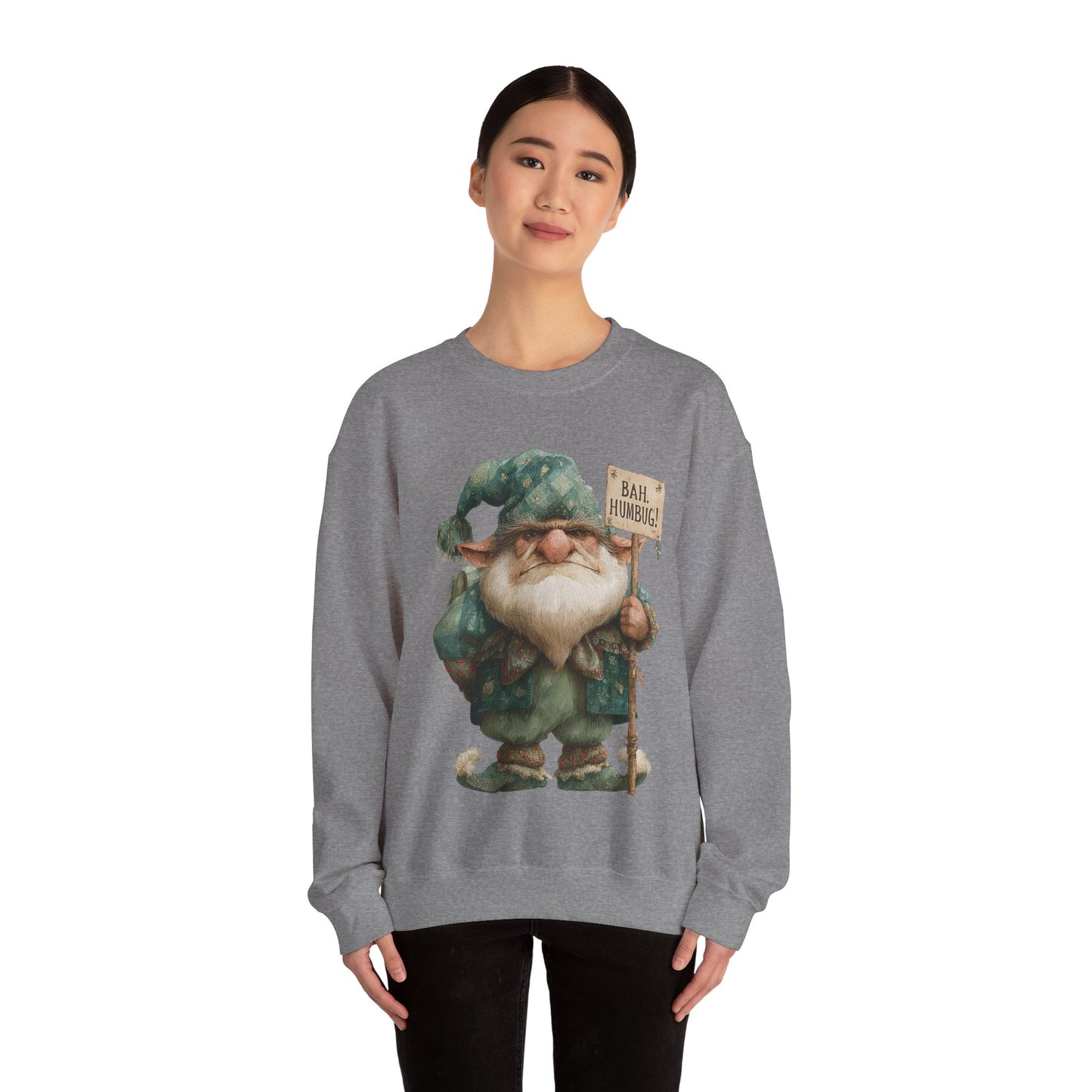 Grumpy Elf Unisex Heavy Blend™ Crewneck Sweatshirt