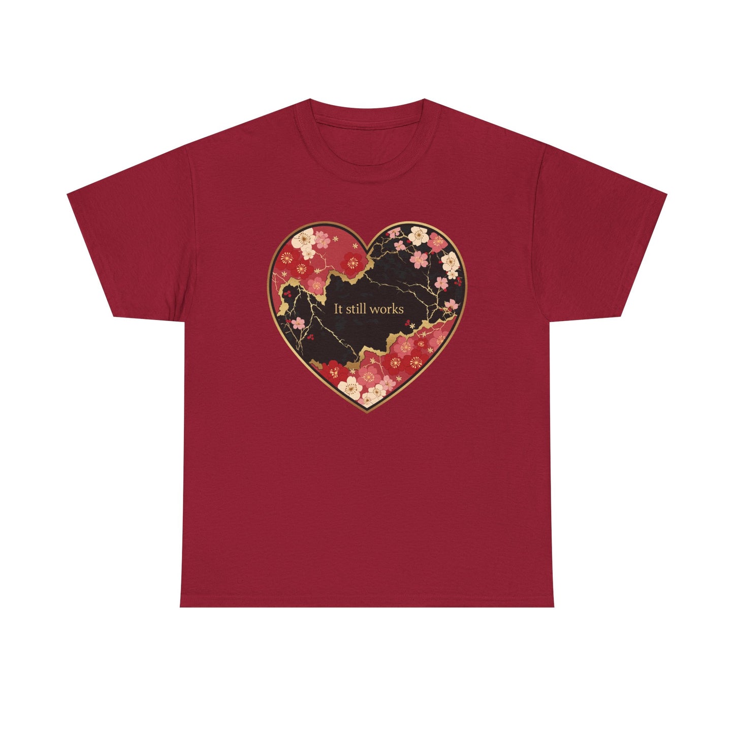 Kintsugi Heart Unisex Heavy Cotton Tee