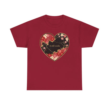Kintsugi Heart Unisex Heavy Cotton Tee