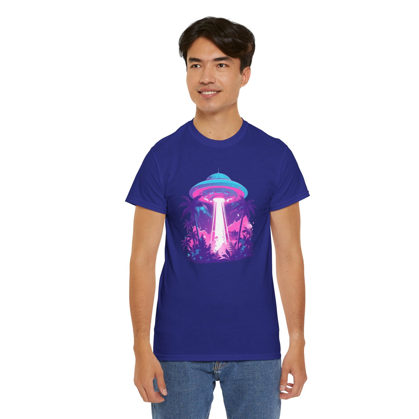 Tropical UFO Unisex Heavy Cotton Tee
