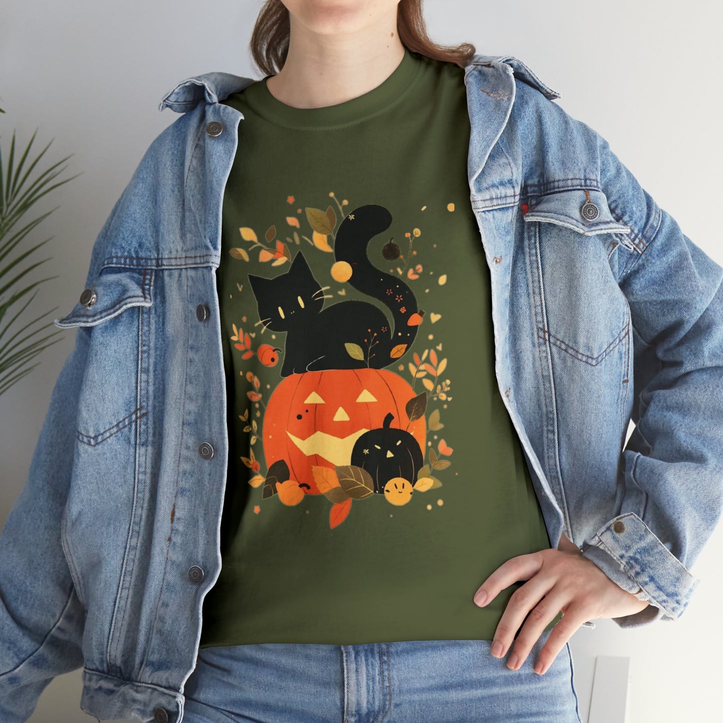 Spooky Kitty Unisex Heavy Cotton Tee