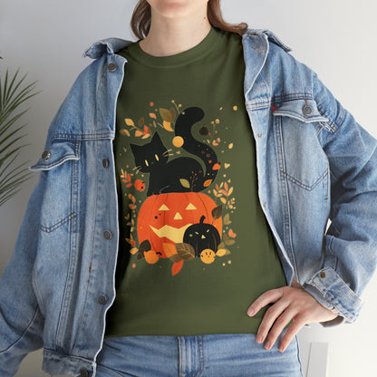 Spooky Kitty Unisex Heavy Cotton Tee