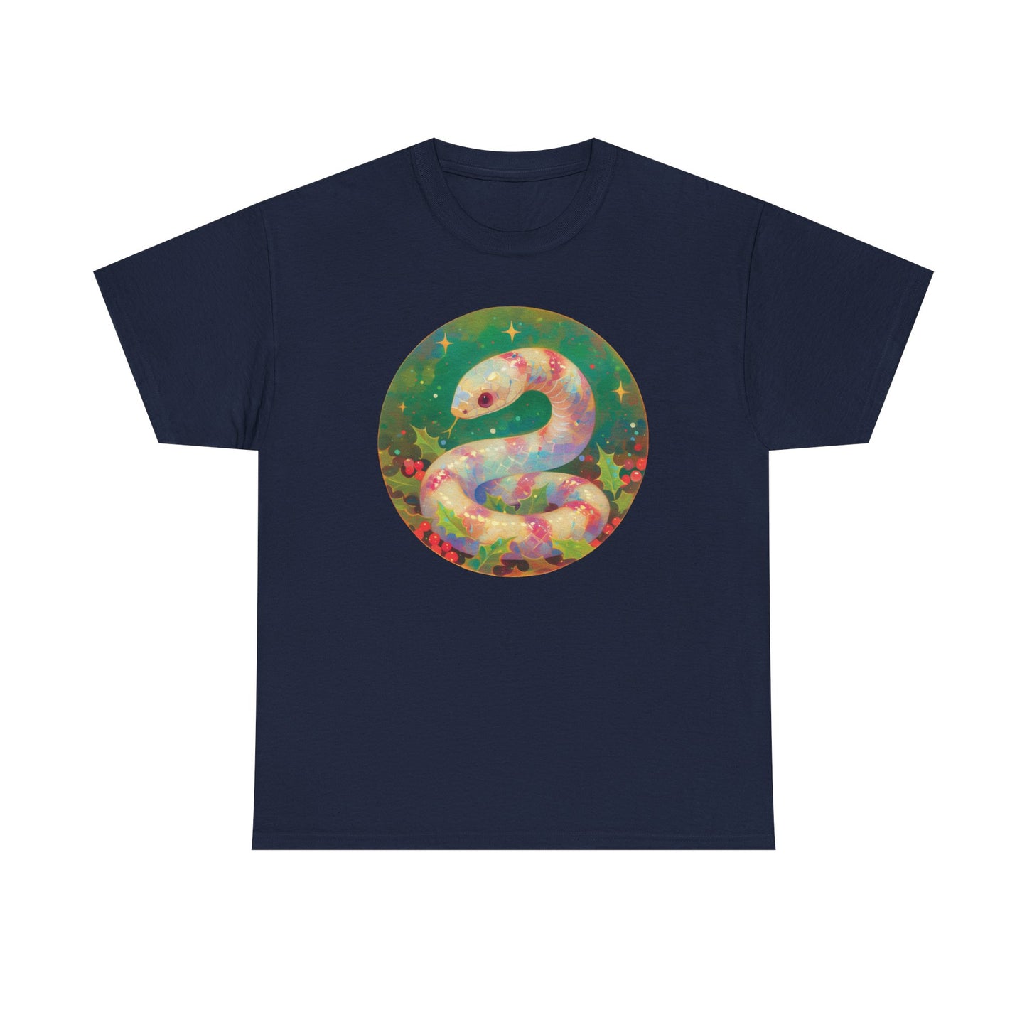 Candy Stripe Snake Unisex Heavy Cotton Tee