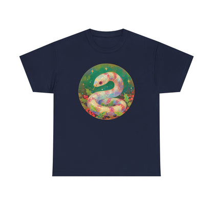 Candy Stripe Snake Unisex Heavy Cotton Tee