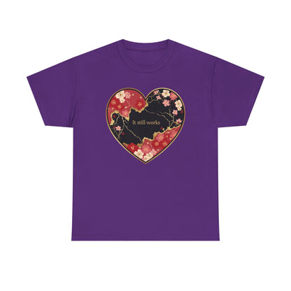 Kintsugi Heart Unisex Heavy Cotton Tee