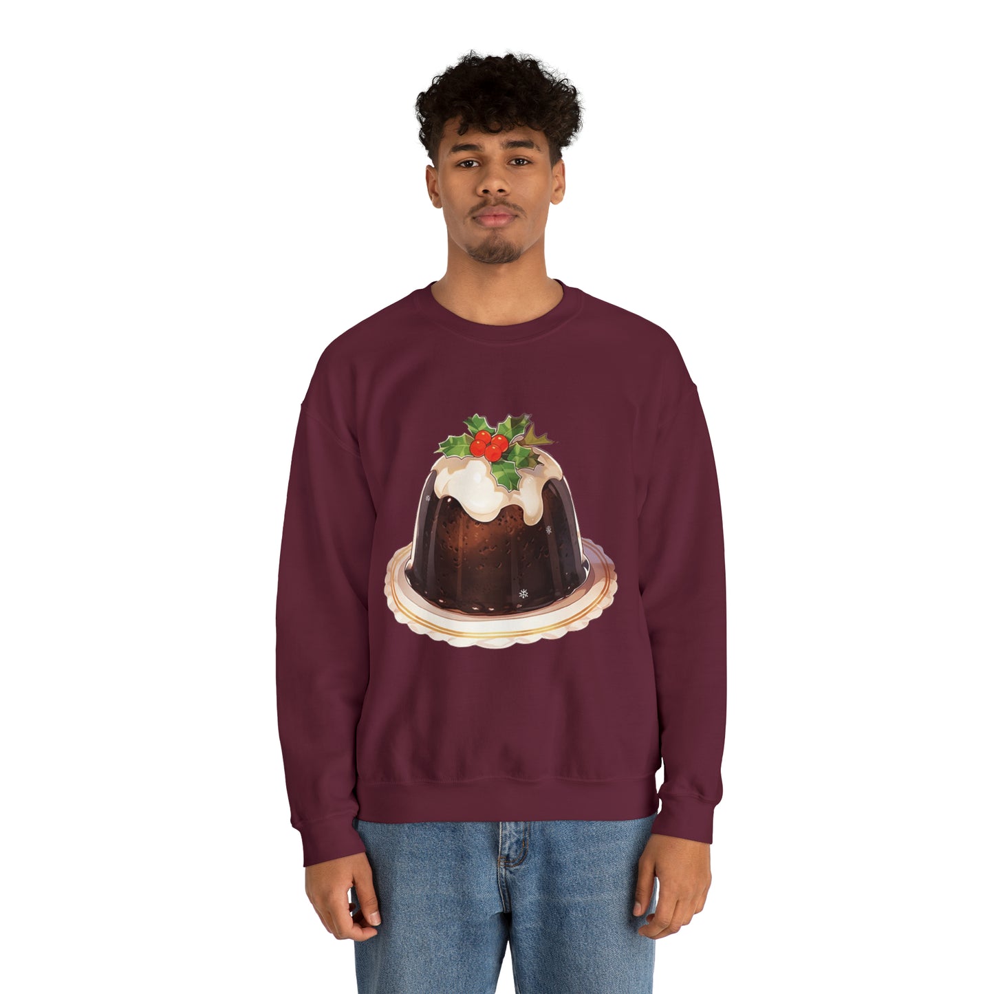 Christmas Pudding Unisex Heavy Blend™ Crewneck Sweatshirt