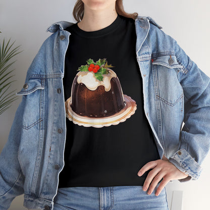 Christmas Pudding Unisex Heavy Cotton Tee