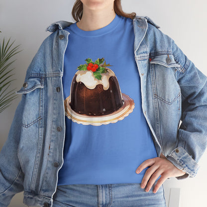 Christmas Pudding Unisex Heavy Cotton Tee