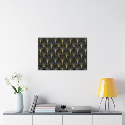 Art Deco Fans Canvas Gallery Wrap