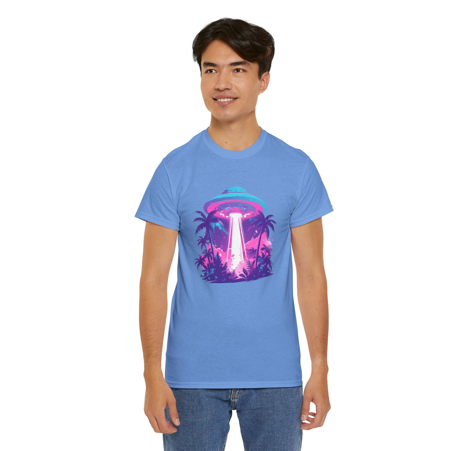 Tropical UFO Unisex Heavy Cotton Tee