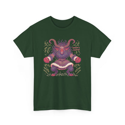 Season's Beatings (Krampus) Unisex Heavy Cotton Tee