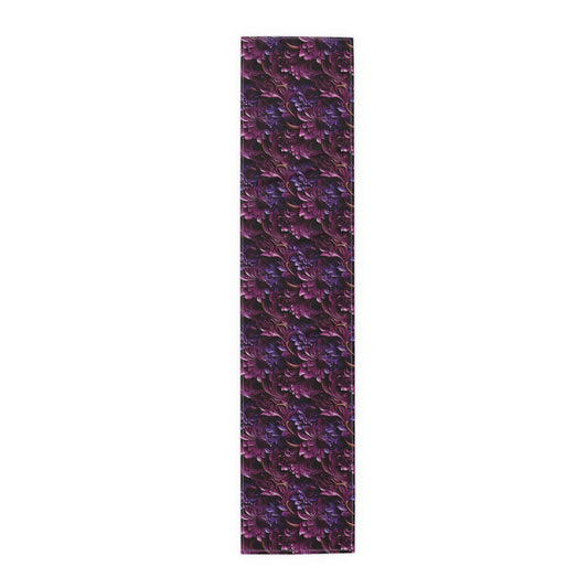 Purple Florals Table Runner (Cotton, Poly)