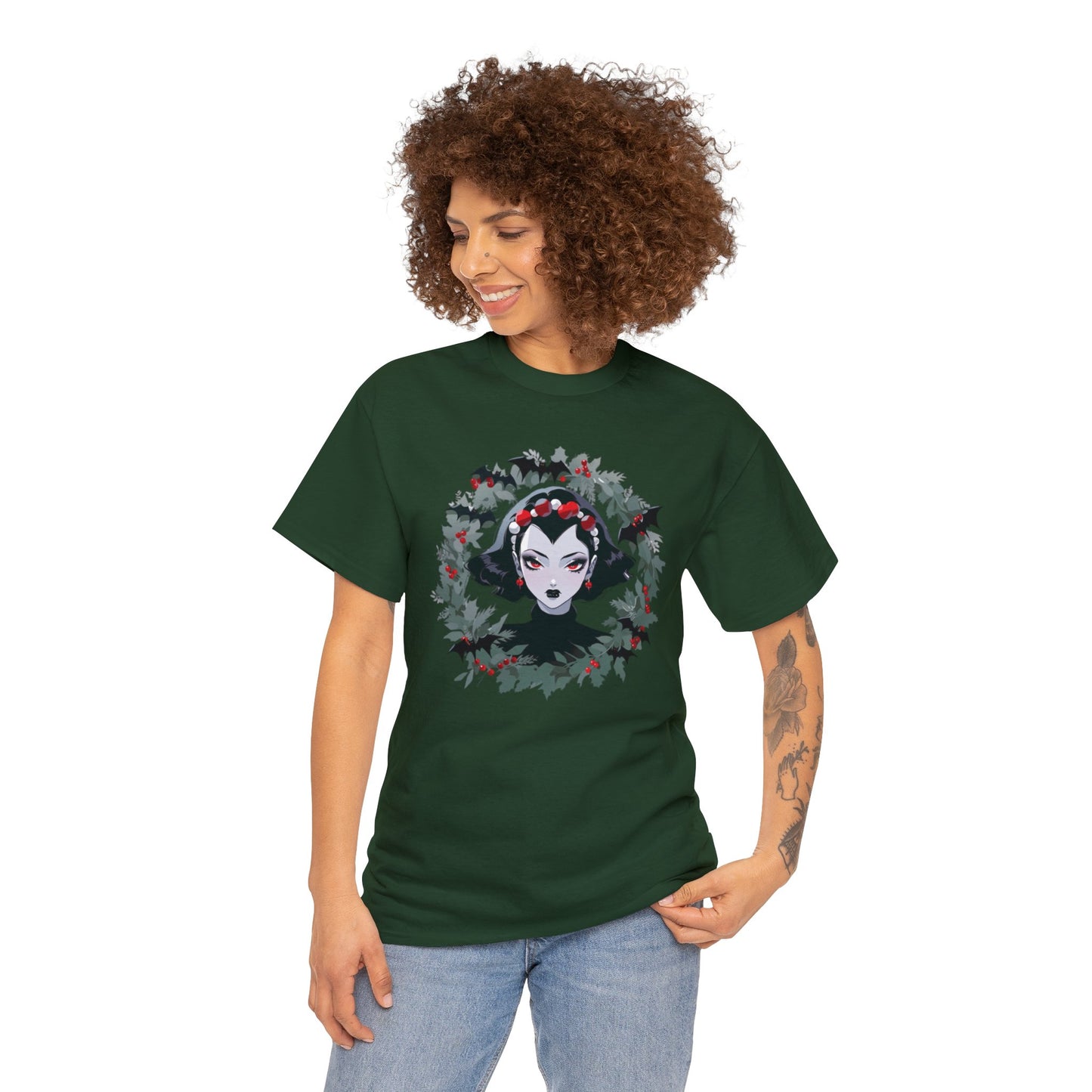 Vampire Wreath Unisex Heavy Cotton Tee