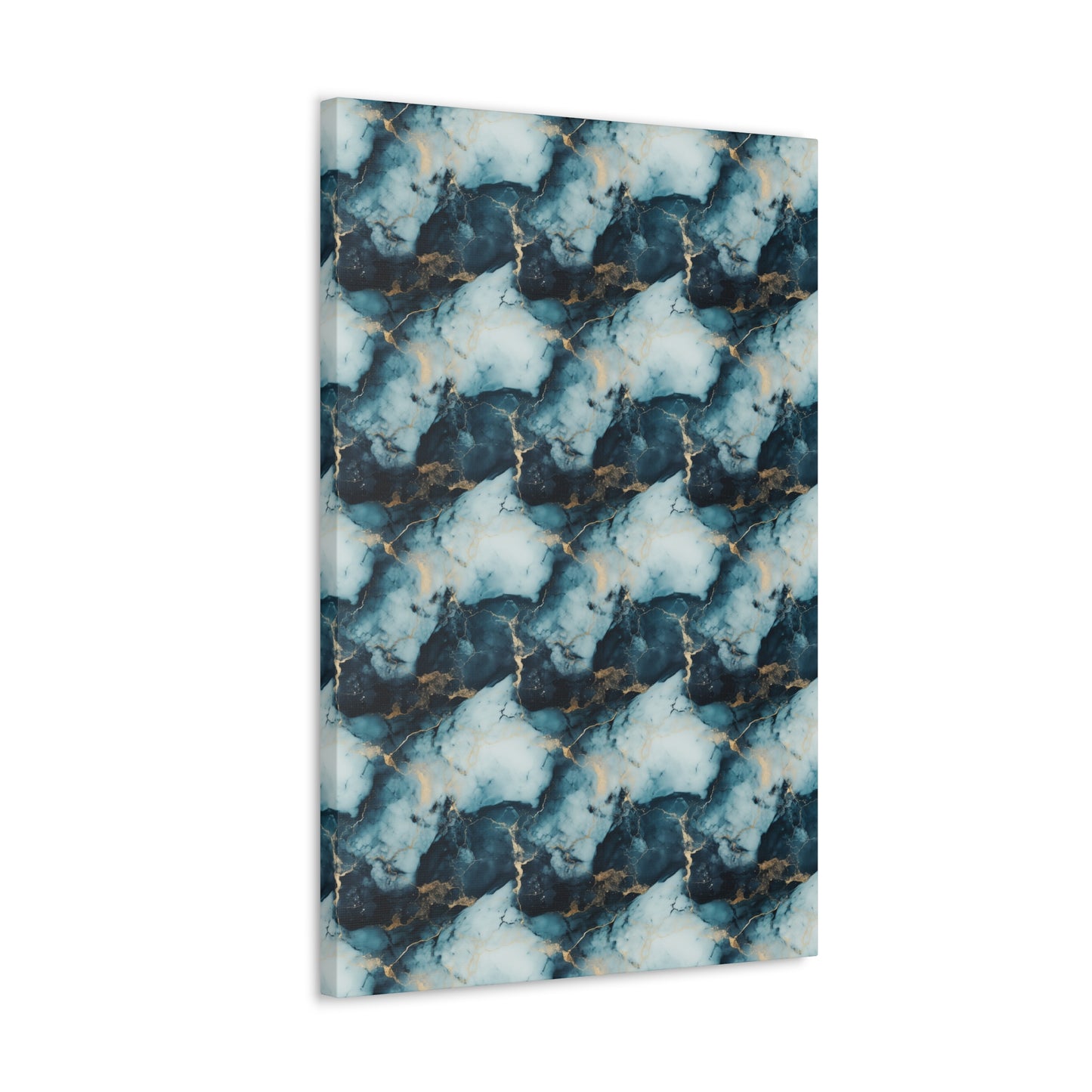 Cool Blue Marble Canvas Gallery Wrap