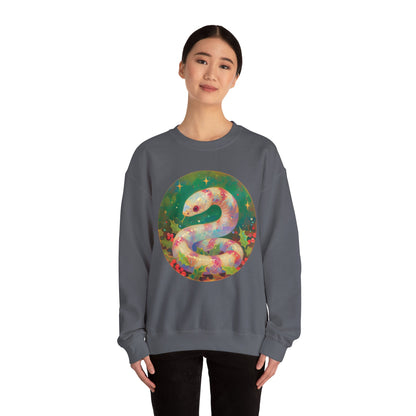 Candy Stripe Snake Unisex Heavy Blend™ Crewneck Sweatshirt
