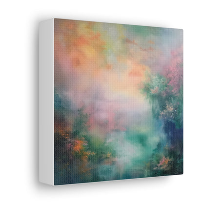 Misty Lake Canvas Gallery Wraps