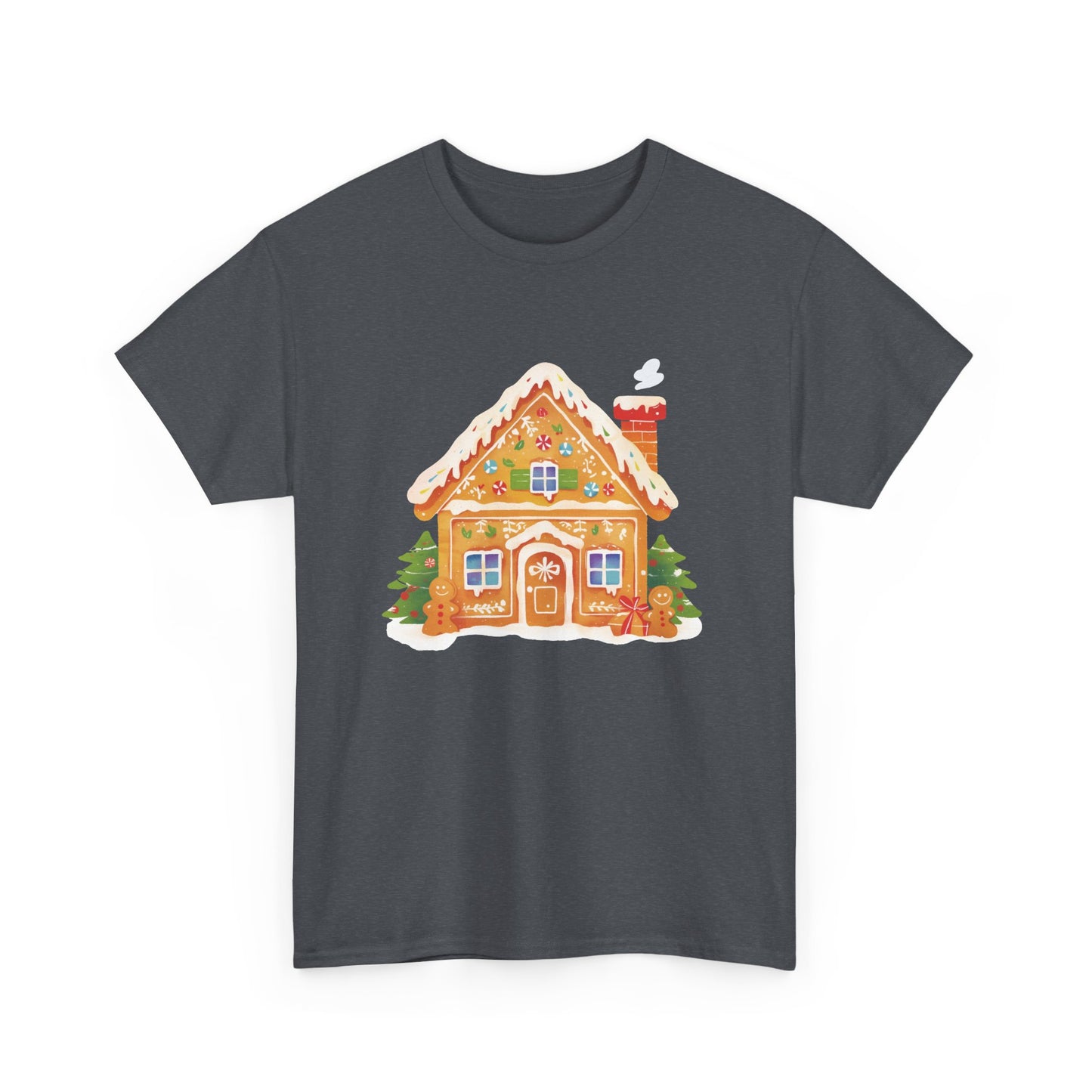 Gingerbread House Unisex Heavy Cotton Tee
