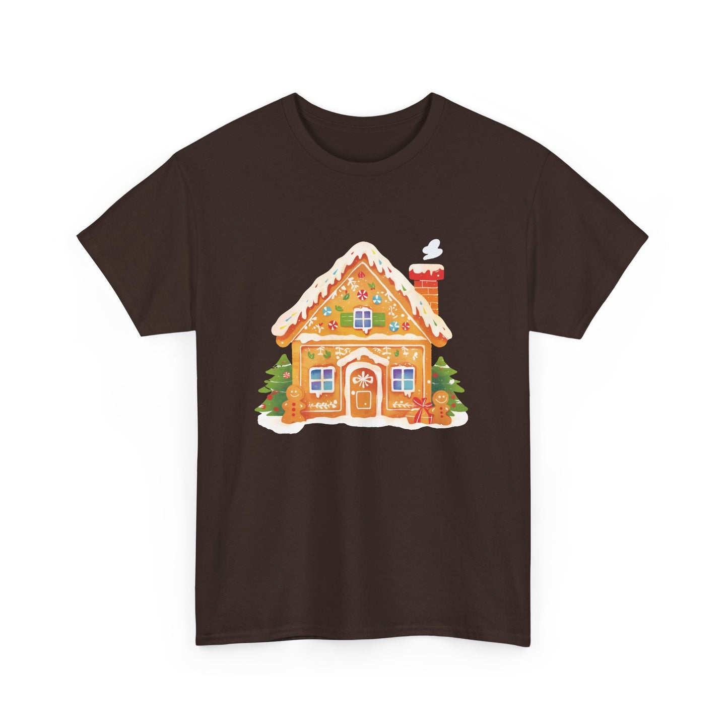 Gingerbread House Unisex Heavy Cotton Tee