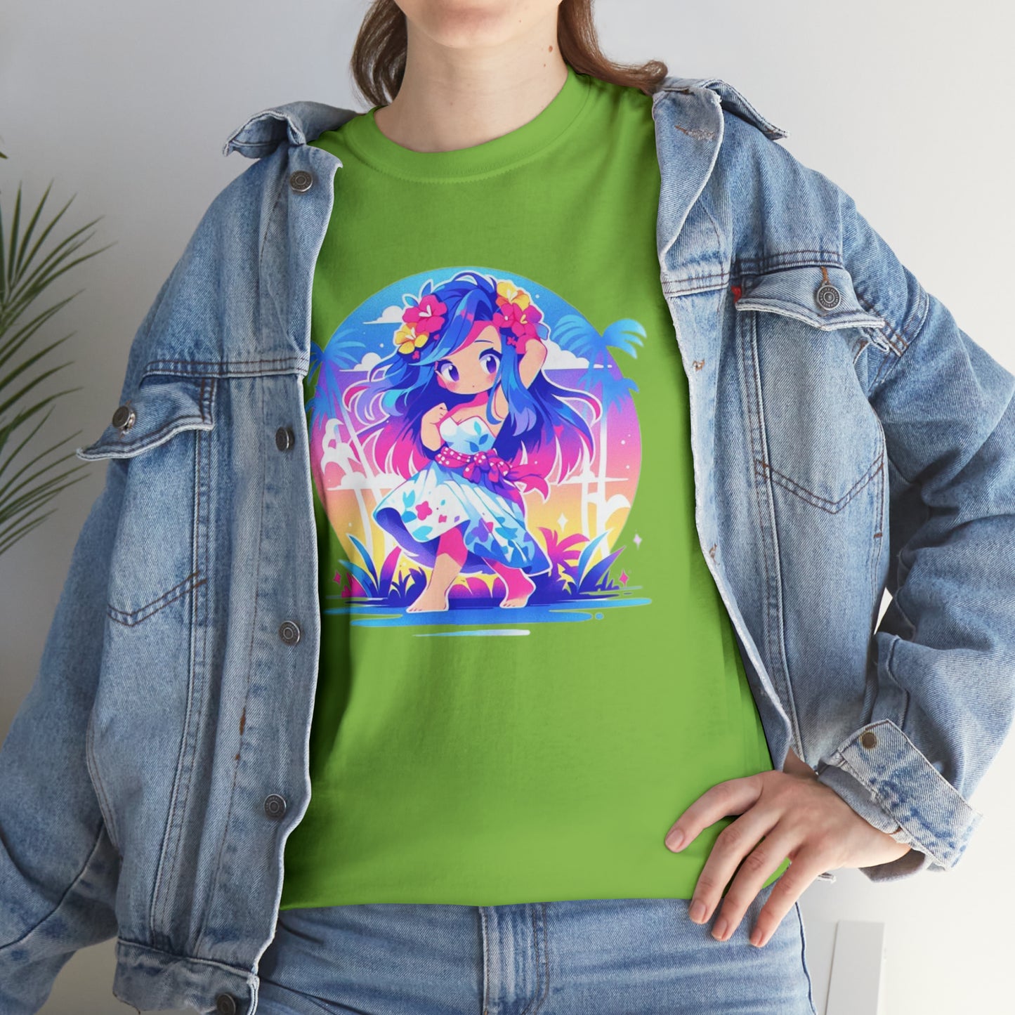 Hula Girl Unisex Heavy Cotton Tee